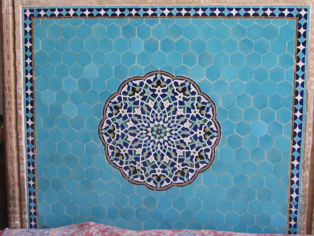 tile in jameh mosque of yazd